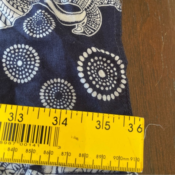 Navy and White elephant print Pencil wrap Maxi Skirt for Casual Wear - Picture 6 of 7